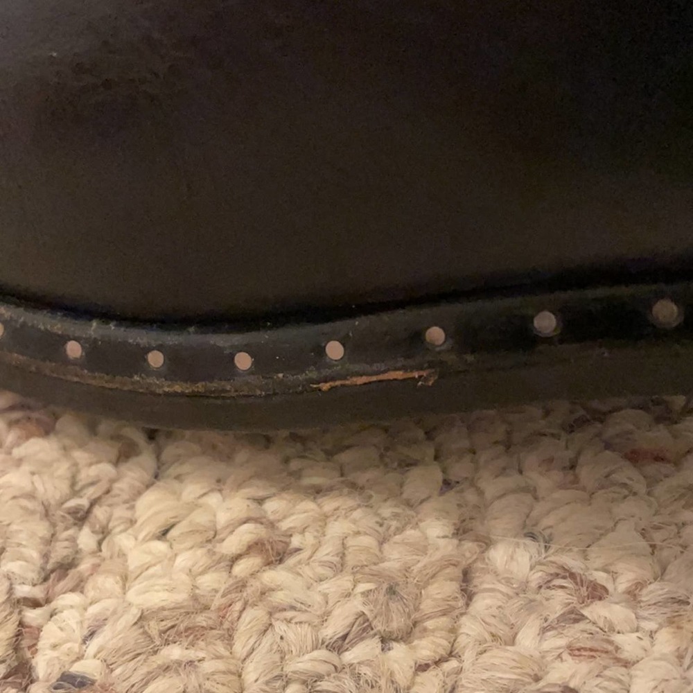 UGG Collection Vincento Italian Leather Moto Black Biker Boots Size 8 - Picture 7 of 12